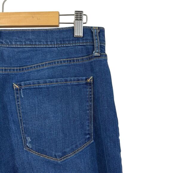 ANA A New Approach 14 High-Rise Wide Leg Jeans Cotton Stretch Blue Womens - Picture 9 of 9